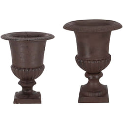 Esschert Design - Vase Médicis en fonte Lot de 2