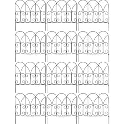 Bordure de jardin métal volutes Lot de 12