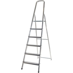 Escabeau ménager pliable en aluminium 6 marches léger Selekta