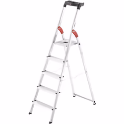 L'escabeau sécurisé 5 marches en aluminium Hailo L60 L'escabeau L60 5 marches permet d'accéder à une hauteur maximale de 3m10 ...