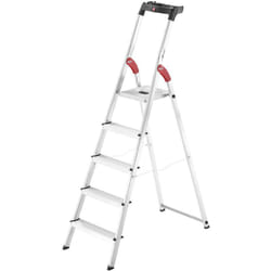 Hailo - Escabeau 5 marches - Hauteur max. de travail 2.56m - 8505-001