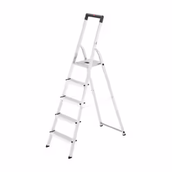 L'escabeau 5 marches en aluminium Hailo L40 L'escabeau L40 5 marches permet d'accéder à une hauteur maximale de 3m10 pour eff ...
