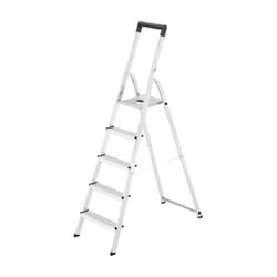 Escabeau domestique pliable en aluminium 5 marches ultra léger Hailo L40