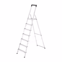 L'escabeau 7 marches en aluminium Hailo L40 L'escabeau L40 7 marches permet d'accéder à une hauteur maximale de 3m50 pour eff ...