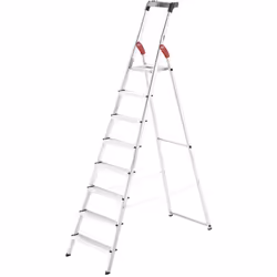 L’escabeau Hailo L60 8 marches est conçu pour vous offrir sécurité, stabilité et confort lors de vos travaux d’entretien ou d ...