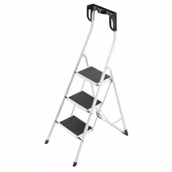 Hailo - Marchepied pliant 3 marches Ht d'accès 250 cm garde-corps avec coques protège-genoux - Safety Plus Les avantages de c ...
