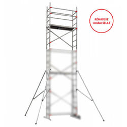 Réhausse échafaudage roulant pour escalier avec montage rapide 4,8m/6,8m Hailo Fast & Lock 7