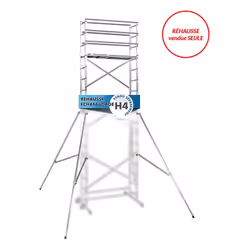 Description générale La réhausse Hailo HobbyStep H6 permet d'augmenter la taille de votre échafaudage HobbyStep H4 afin d'eff ...
