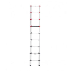 Hailo 7113-092 échelle Echelle télescopique Aluminium, Noir, Rouge