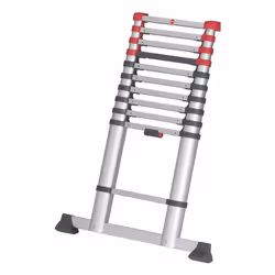 Hailo 7113-112 échelle Echelle télescopique Aluminium, Noir, Rouge - Vue supplémentaire 2
