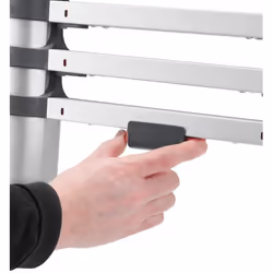 Hailo 7113-132 échelle Echelle télescopique Aluminium, Noir, Rouge - Vue supplémentaire 7
