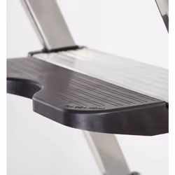 Extension de marche amovible pour ajouter 9 cm sur les marches d'escabeaux de 8 cm - Peut être fixée avec une visserie auto-f ...