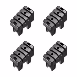Dimension des embouts Clix antidérapants pour escabeaux Hailo : AVANT 43 X 20 mm - ARRIERE 35 X 20 mm. Les embouts Clix antid ...