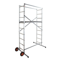 Echafaudage roulant de jardin tout terrain 1,7m/3,7m en aluminium Hailo HobbyStep H4 Jardin