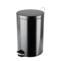 Poubelle de cuisine à pédale 20L Noire mat - SELEKTA