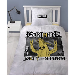 Fortnite Parure de Lit Enfant Imprimée Réversible Modèle Banane Housse de Couette 140x200 cm Taie d'Oreiller 63x63 cm