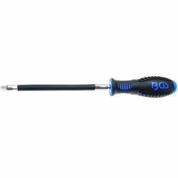 Tournevis - clé flexible carré de 1/4 Pour le serrage ou le desserrage avec une douille. Longueur : 275 mm