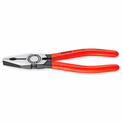 Pince universelle Knipex 180 mm. Avec surface de serrage pour formes plates et rondes. Tranchants pour fils doux et durs. Tra ...