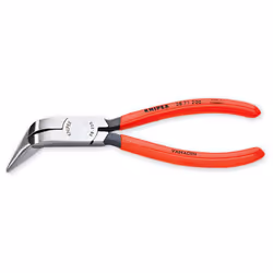 Pince de mécanicien Knipex à becs longs coudés à 70 Pointes de précision élastiques et résistantes. Becs longs demi-ronds cou ...
