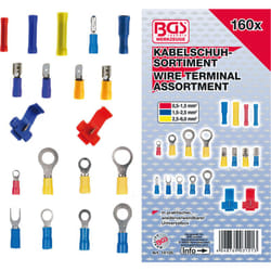 Bgs Technic - Cosses electriques isolees assortiment 160 pcs