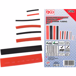 Assortiment de manchons thermorétractables : - 40 gaines thermo-rétractables Ø 2,0 mm, longueur 30 mm - 40 gaines thermo-rétr ...