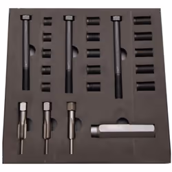 Coffret de réparation de bougies de préchauffage M12 x 1,25 Ce kit vous servira à réparer les filetages endommagés de bougies ...
