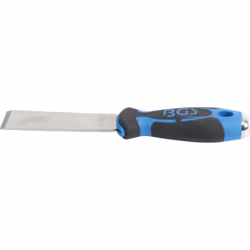 Grattoir BGS TECHNIC Rigide pour une plus grande efficacité. Manche bi-matière. Lame Inox de 32 x 100 mm. Possibilité de frap ...