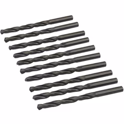 Forets (mèches) en acier super rapide HSS-R forgé laminé. 10 forets de 7.5 mm Fabriqué selon la norme DIN338 avec angle de po ...