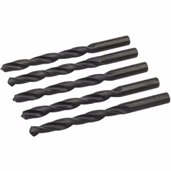 Forets (mèches) en acier super rapide HSS-R forgé laminé. 5 forets de 11 mm Fabriqué selon la norme DIN338 avec angle de poin ...