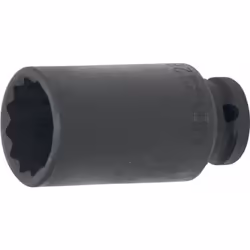 DOUILLE BGS A IMPACT CARRE 1/2 DOUILLE A CHOC 12 PANS Longue Taille : 28 mm Longueur : 77 mm En acier chrome molybdène Traite ...