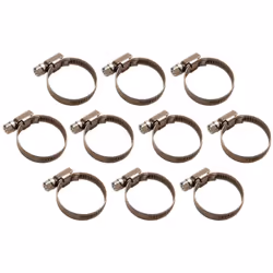 COLLIER DE DURITE EN INOX Serrage de Ø 25 à Ø 40 mm Bande pleine Largeur 9 mm Vis avec tête de 6 pans de 7 mm, fente tournevi ...