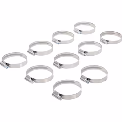 COLLIER DE DURITE EN INOX Serrage de Ø 40 à Ø 60 mm Bande pleine Largeur 12 mm Vis avec tête de 6 pans de 7 mm, fente tournev ...