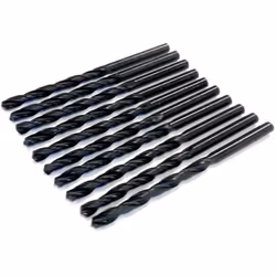 Forets (mèches) en acier super rapide HSS-R forgé laminé. 10 forets de 4.2 mm Fabriqué selon la norme DIN338 avec angle de po ...