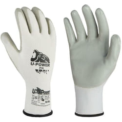 U-power - Gants de travail manutention enduit nitrile taille 10 (xl) blanc & gris