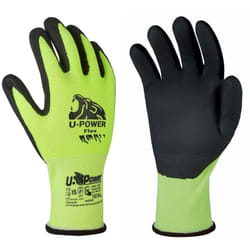 U-power - Paire de gants de travail, protection haute visibilitÉ enduit nitrile - dtail : 10