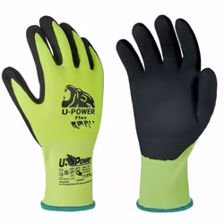 Gants de travail U-POWER, Modèle Flex TAILLE 11 = 2XL Gant de sécurité résistant à l'abrasion, contre les risques mécaniques  ...