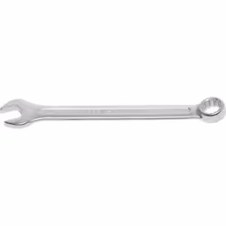 Clé mixte de 7/16 Acier chrome vanadium, forgée à chaud Oeil coudé à 15 Longueur = 150 mm Empreinte côté anneau = 12 pans Qua ...