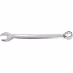 Clé mixte de 9/16 Acier chrome vanadium, forgée à chaud Oeil coudé à 15 Longueur = 180 mm Empreinte côté anneau = 12 pans Qua ...