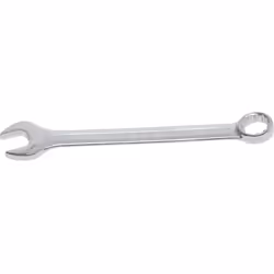 Clé mixte de 7/8 Acier chrome vanadium, forgée à chaud Oeil coudé à 15 Longueur = 260 mm Empreinte côté anneau = 12 pans Qual ...