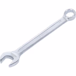 Clé mixte de 15/16 Acier chrome vanadium, forgée à chaud Oeil coudé à 15 Longueur= 280 mm Empreinte côté anneau = 12 pans Qua ...