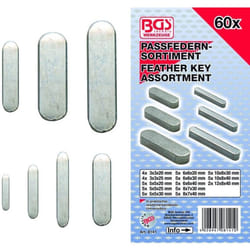 Clavettes paralleles - assortiment de 60 clavettes