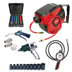 KIT ENROULEUR et OUTILLAGE PNEUMATIQUE