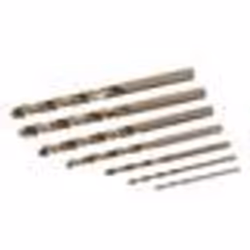 Forets helicoïdaux au Cobalt - SILVERLINE - Coffret de 7 forets - 5% de Cobalt - Diamètres 1.5 à 6 mm