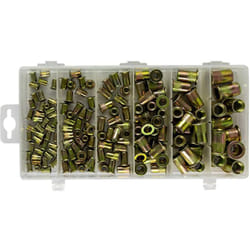 Bgs Technic - Inserts filetes acier zingue - assortiment de 3 à 10 mm