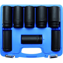 Douilles impact a choc longues 6 pans carre 3/4 coffret Bgs Technic