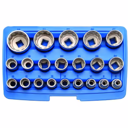 Description générale Ce coffret de 21 douilles 12 pans carré 1/2" est un outil essentiel pour tout amateur de bricolage ou pr ...