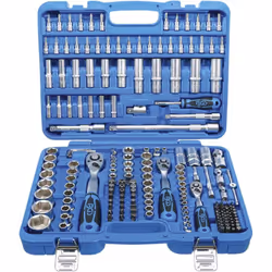 MALLETTE D'OUTILLAGE 192 pièces Un équipement de pro - Marque BGS Technic Le coffret contient : Carré d'entraînement 1/2 - Cl ...