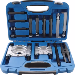 Arrache extracteurs d'engrenages et décolleurs de roulements. Coffret 14 pièces Accessoires en acier matricé recuit. Boulons  ...