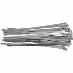 Attaches, colliers de serrage de 8 x 300 mm Colliers conçus pour la fixation et l'attache de fils et de tubes. Utilisés dans ...
