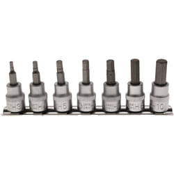 Bgs Technic - Embouts 6 pans males carre 3/8 chrome vanadium